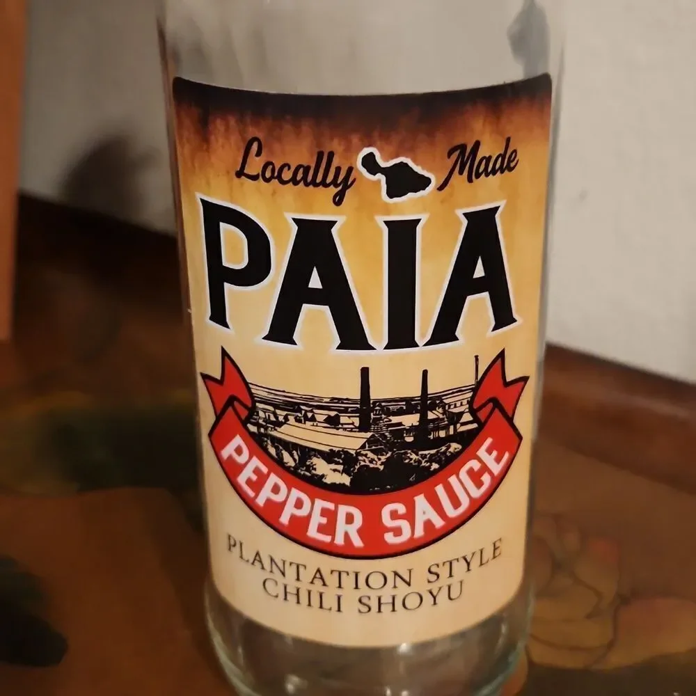 Paia Pepper Sauce Maui Hawaii Glass Bottle